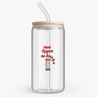 Банка с бамбуковой крышкой