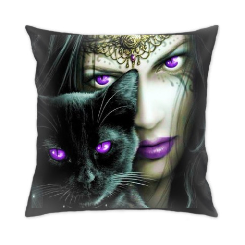 Подушка с принтом фэнтези