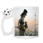 Кружка с футбольным мячиком