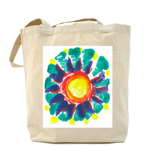 Сумка шоппер с принтом цветок