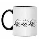 Кружка двухцветная