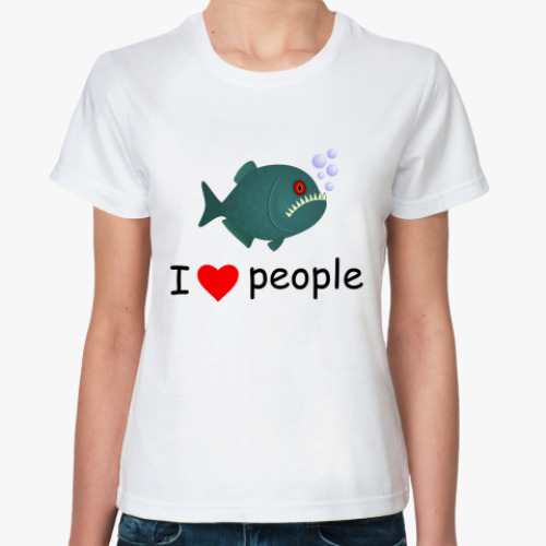 Классическая футболка I love people