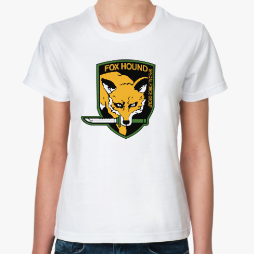 Классическая футболка с принтом Metal Gear Solid