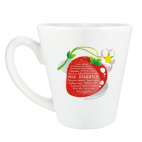 Кружка латте (360 мл) Клубника.