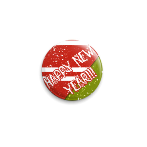 Значок 25мм New Year