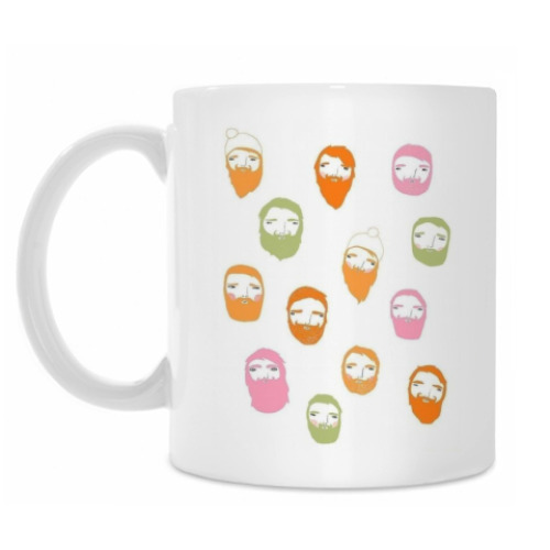 Кружка с принтом Beards