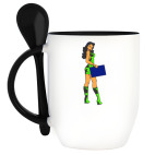 Кружка с ложкой