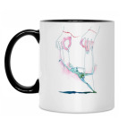 Кружка двухцветная