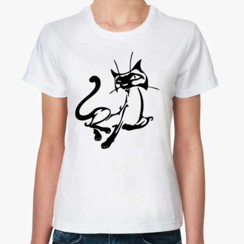 Классическая футболка с принтом   'Гламур-рр'