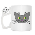 Кружка с футбольным мячиком