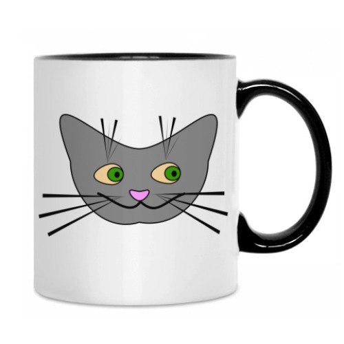 Кружка с принтом Котик