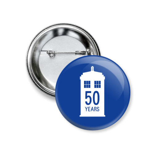 Значок 37мм с принтом Doctor Who