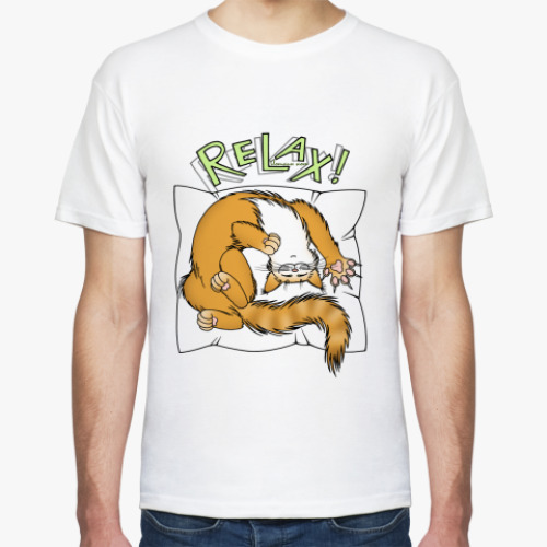 Футболка с принтом 'Расслабься!'