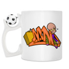 Кружка с футбольным мячиком