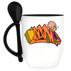 Кружка с ложкой