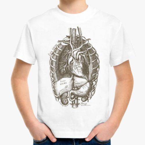 Детская футболка Внутренние органы