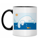 Кружка двухцветная