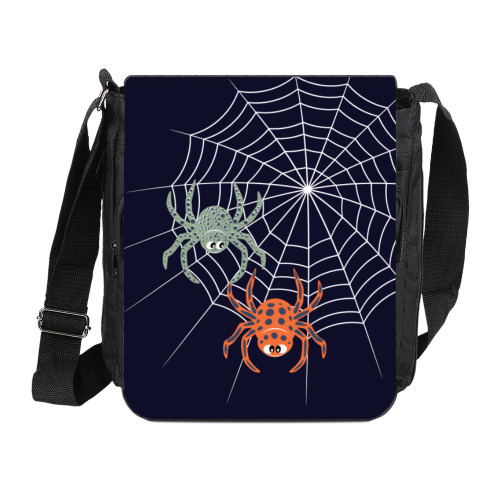 Сумка на плечо (мини-планшет) с принтом ДВА ПАУЧКА