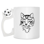 Кружка с футбольным мячиком