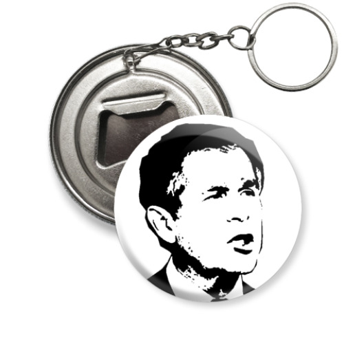 Брелок-открывашка с принтом  Д.Буш