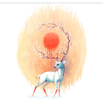 Дух весны белый олень