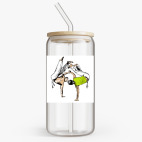 Банка с бамбуковой крышкой