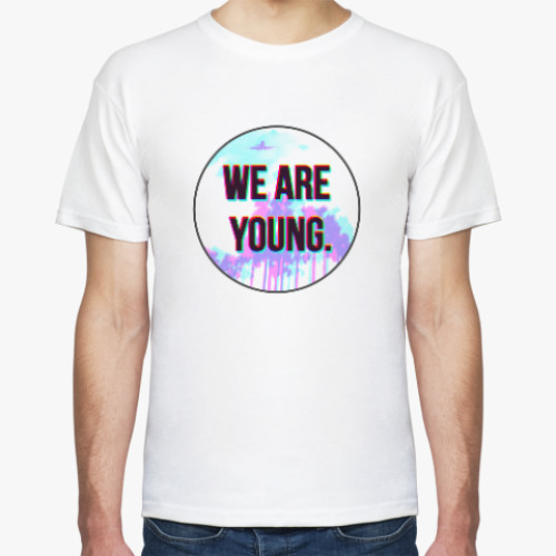 Футболка с принтом WE ARE YOUNG!