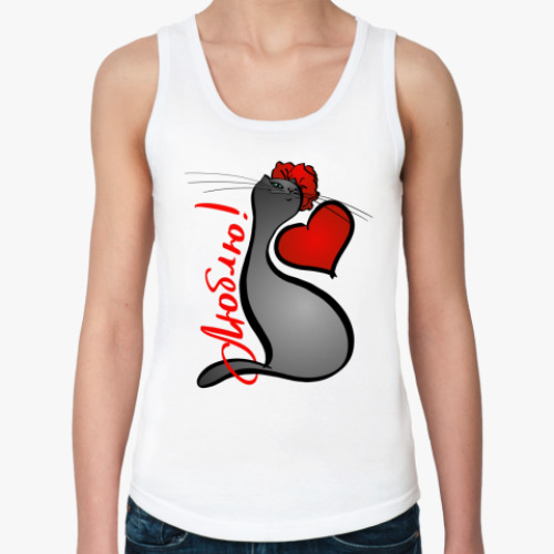 Женская майка с принтом Люблю лето!