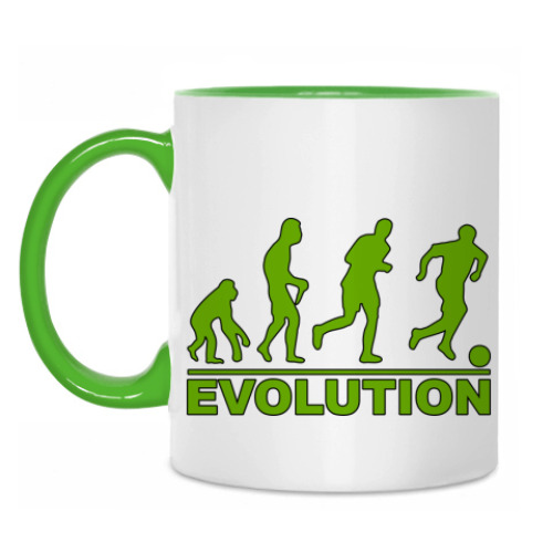 Кружка с принтом Evolution