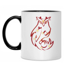 Кружка двухцветная