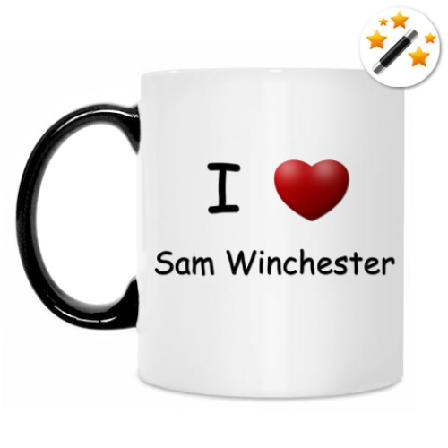 Кружка-хамелеон I Love Sam Winchester