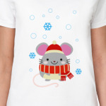 Мышь со снежинками