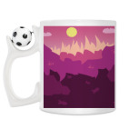 Кружка с футбольным мячиком