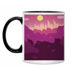 Кружка двухцветная