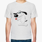 Собачка с цветком