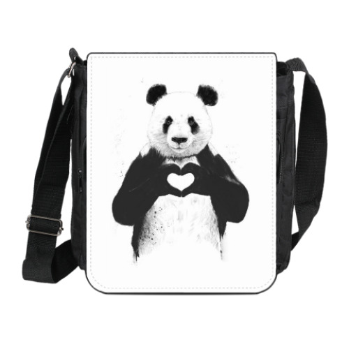 Сумка на плечо (мини-планшет) Панда