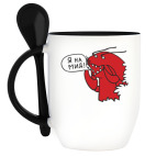 Кружка с ложкой