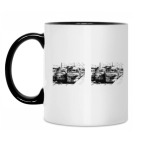 Кружка двухцветная