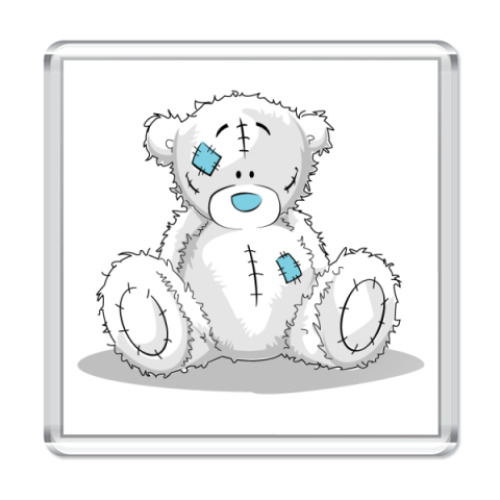 Магнит с принтом  Медведь