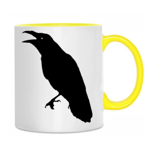 Кружка с принтом 'Ворон'