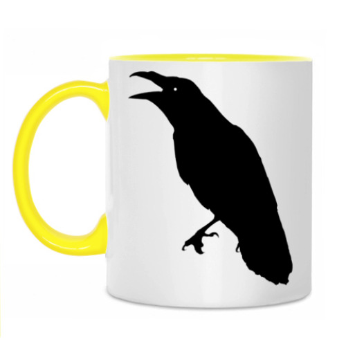 Кружка с принтом 'Ворон'