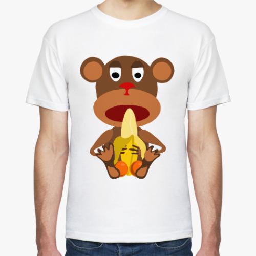Футболка с принтом Неприличная Обезьяна