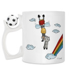 Кружка с футбольным мячиком