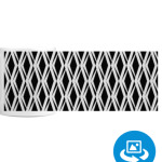 Черный и белый. Ромб и треугольник.