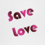 Save love.градиент.
