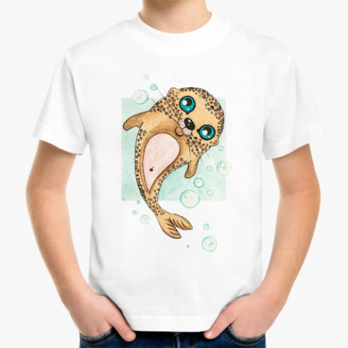 Детская футболка Маленький морской котик