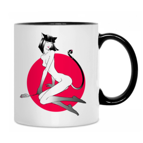 Кружка с принтом Сиамочка