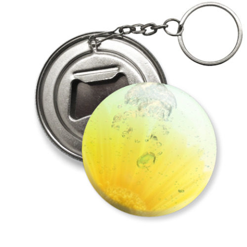 Брелок-открывашка с принтом  Цветок