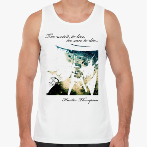 Майка с принтом  hunter thompson