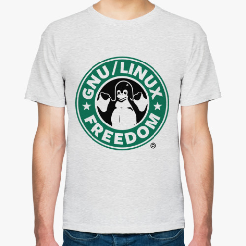 Футболка с принтом GNU Linux Freedom